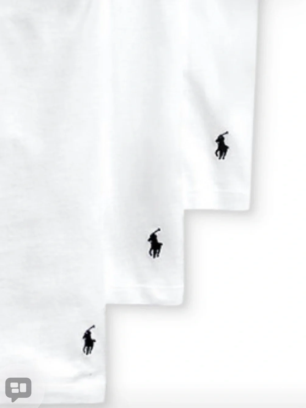 Polo by Ralph Lauren White Short Sleeve Crewneck T-Shirt. pack of 3